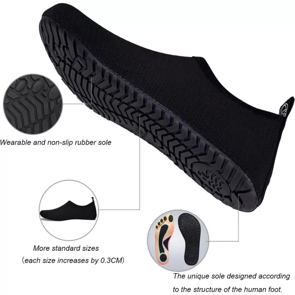 WateLves Water Shoes for Womens Mens Barefoot Quick-Dry Aqua Socks for Beach Swim Surf Yoga Exercise New Translucent Color Soles