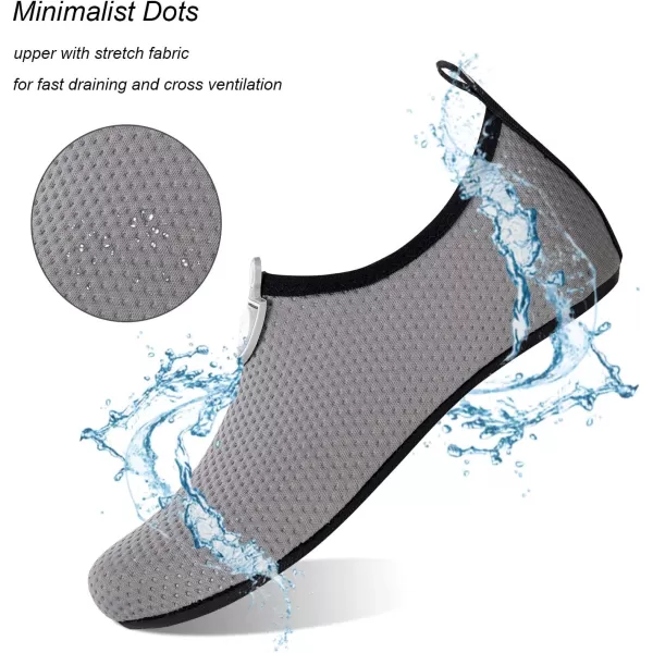 WateLves Water Shoes for Womens Mens Barefoot Quick-Dry Aqua Socks for Beach Swim Surf Yoga Exercise New Translucent Color Soles