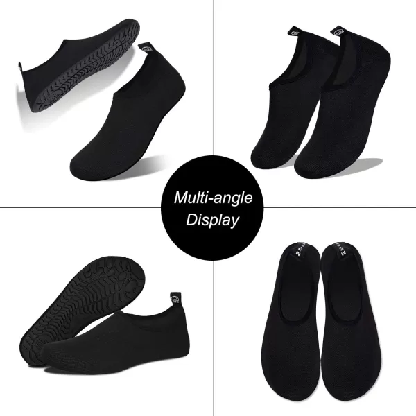 WateLves Water Shoes for Womens Mens Barefoot Quick-Dry Aqua Socks for Beach Swim Surf Yoga Exercise New Translucent Color Soles