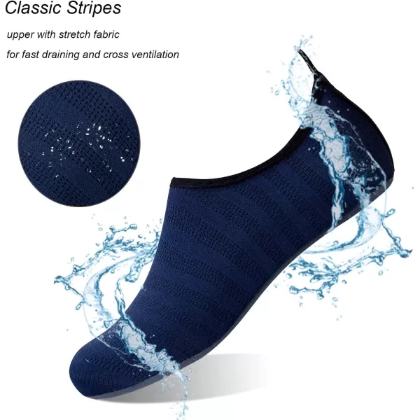 WateLves Water Shoes for Womens Mens Barefoot Quick-Dry Aqua Socks for Beach Swim Surf Yoga Exercise New Translucent Color Soles