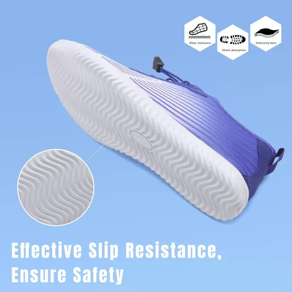Water Shoes Mens Womens Beach Swim Shoes Quick-Dry Aqua Socks Pool Shoes for Surf Yoga Water Aerobics