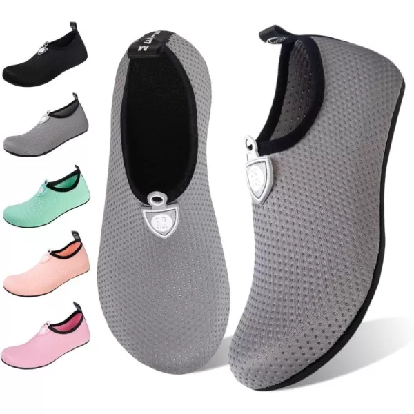 WateLves Water Shoes for Womens Mens Barefoot Quick-Dry Aqua Socks for Beach Swim Surf Yoga Exercise New Translucent Color Soles