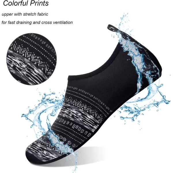 WateLves Water Shoes for Womens Mens Barefoot Quick-Dry Aqua Socks for Beach Swim Surf Yoga Exercise New Translucent Color Soles