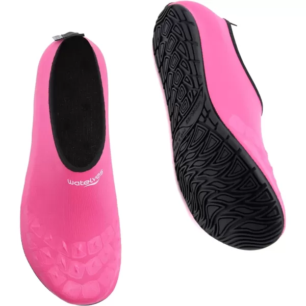 WateLves Water Shoes for Womens Mens Barefoot Quick-Dry Aqua Socks for Beach Swim Surf Yoga Exercise New Translucent Color Soles