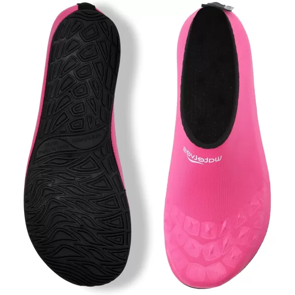 WateLves Water Shoes for Womens Mens Barefoot Quick-Dry Aqua Socks for Beach Swim Surf Yoga Exercise New Translucent Color Soles