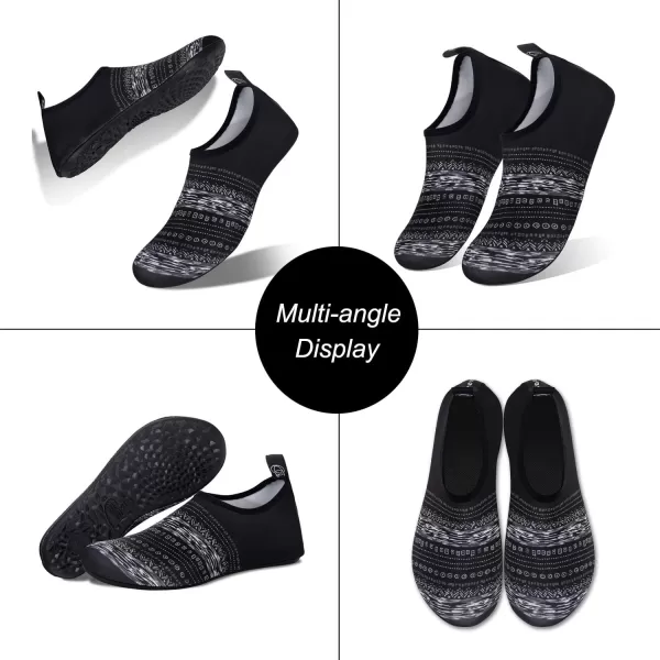 WateLves Water Shoes for Womens Mens Barefoot Quick-Dry Aqua Socks for Beach Swim Surf Yoga Exercise New Translucent Color Soles