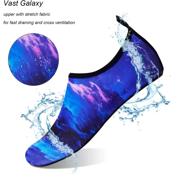 WateLves Water Shoes for Womens Mens Barefoot Quick-Dry Aqua Socks for Beach Swim Surf Yoga Exercise New Translucent Color Soles