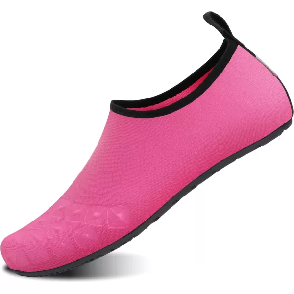 WateLves Water Shoes for Womens Mens Barefoot Quick-Dry Aqua Socks for Beach Swim Surf Yoga Exercise New Translucent Color Soles