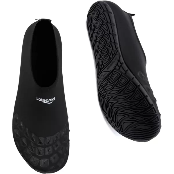 WateLves Water Shoes for Womens Mens Barefoot Quick-Dry Aqua Socks for Beach Swim Surf Yoga Exercise New Translucent Color Soles