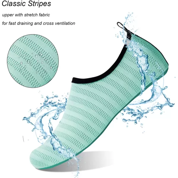WateLves Water Shoes for Womens Mens Barefoot Quick-Dry Aqua Socks for Beach Swim Surf Yoga Exercise New Translucent Color Soles