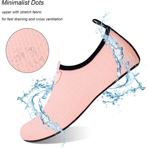 WateLves Water Shoes for Womens Mens Barefoot Quick-Dry Aqua Socks for Beach Swim Surf Yoga Exercise New Translucent Color Soles