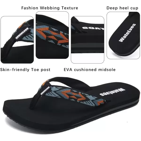 WateLves Womens-Flip-Flops-Thong-Sandals-Beach-Shoes Light and Comfortable for Vacation Walking-Bathroom-Pool