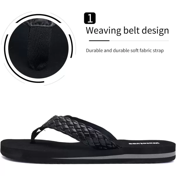 WateLves Womens-Flip-Flops-Thong-Sandals-Beach-Shoes Light and Comfortable for Vacation Walking-Bathroom-Pool