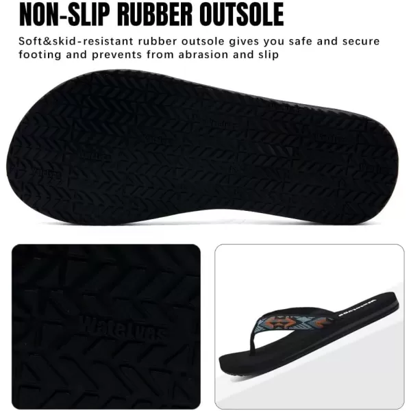 WateLves Womens-Flip-Flops-Thong-Sandals-Beach-Shoes Light and Comfortable for Vacation Walking-Bathroom-Pool