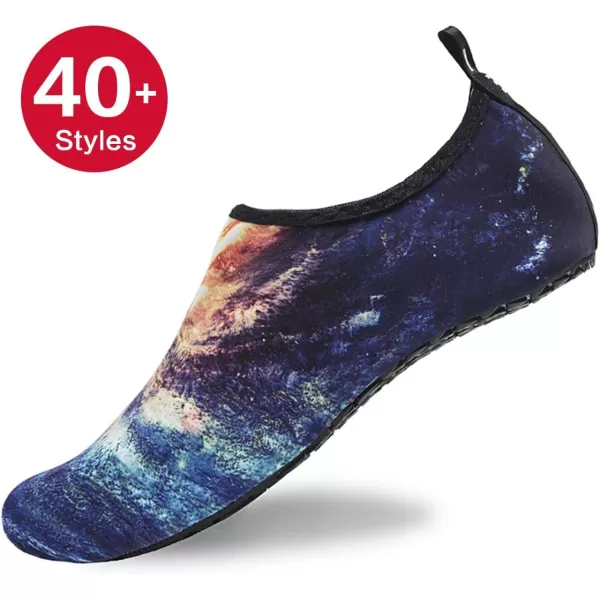 WateLves Womens and Mens Kids Water Shoes Barefoot Quick-Dry Aqua Socks for Beach Swim Surf Yoga Exercise