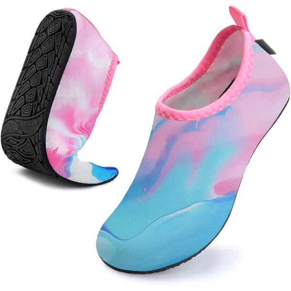 WateLves Womens and Mens Kids Water Shoes Barefoot Quick-Dry Aqua Socks for Beach Swim Surf Yoga Exercise