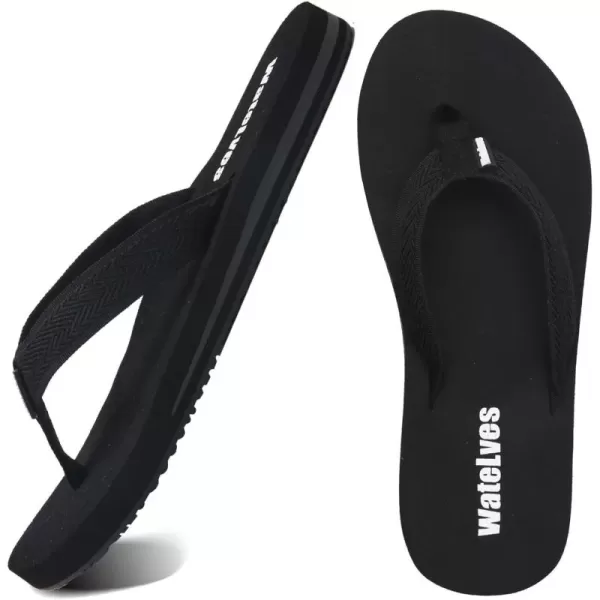 WateLves Womens-Flip-Flops-Thong-Sandals-Beach-Shoes Light and Comfortable for Vacation Walking-Bathroom-Pool