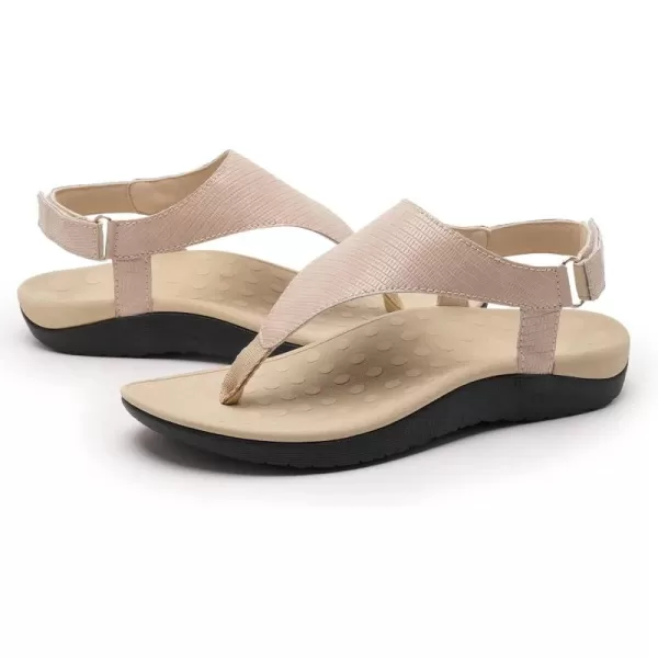 WateLves Womens-Thong-Sandals Adjustable Casual T-shaped Flip-flops with Arch-Support Comfortable beach-shoes Travel-Walking Indoor-Outdoor