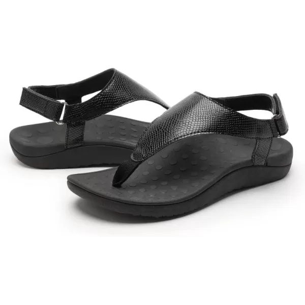 WateLves Womens-Thong-Sandals Adjustable Casual T-shaped Flip-flops with Arch-Support Comfortable beach-shoes Travel-Walking Indoor-Outdoor