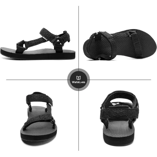 WateLves Womens-Sport-Sandals Outdoor-Hiking-with-Arch-Support Comfortable Webbing-Water-Athletic Beach-Shoes for Travel-Walking-Trekking-Camping