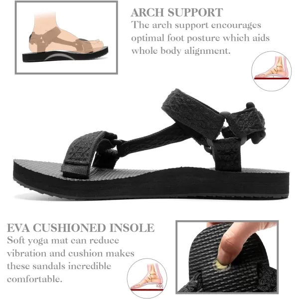 WateLves Womens-Sport-Sandals Outdoor-Hiking-with-Arch-Support Comfortable Webbing-Water-Athletic Beach-Shoes for Travel-Walking-Trekking-Camping