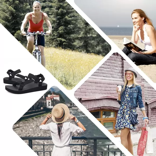 WateLves Womens-Sport-Sandals Outdoor-Hiking-with-Arch-Support Comfortable Webbing-Water-Athletic Beach-Shoes for Travel-Walking-Trekking-Camping