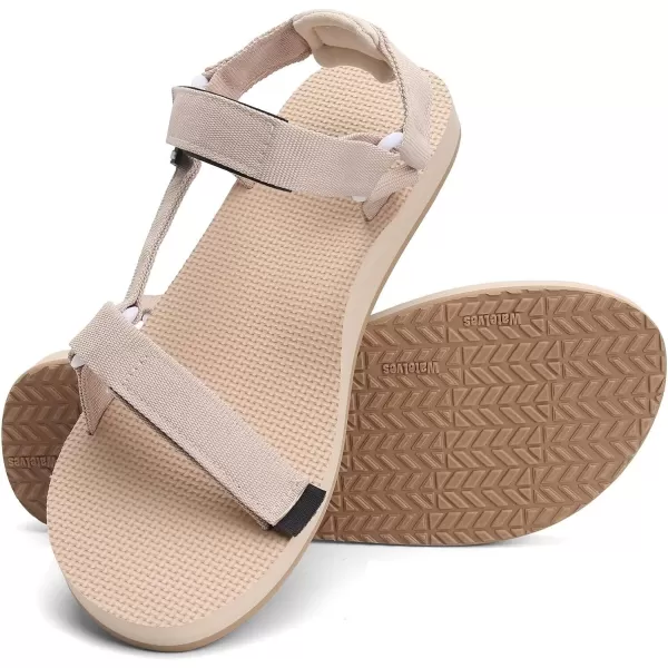 WateLves Womens-Sport-Sandals Outdoor-Hiking-with-Arch-Support Comfortable Webbing-Water-Athletic Beach-Shoes for Travel-Walking-Trekking-Camping