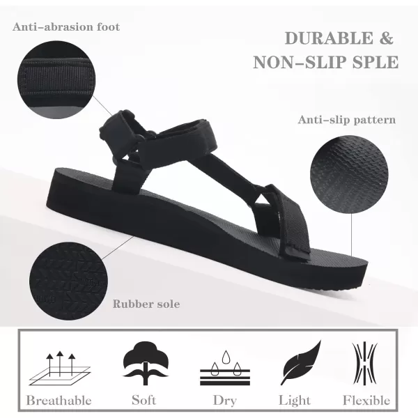 WateLves Womens-Sport-Sandals Outdoor-Hiking-with-Arch-Support Comfortable Webbing-Water-Athletic Beach-Shoes for Travel-Walking-Trekking-Camping