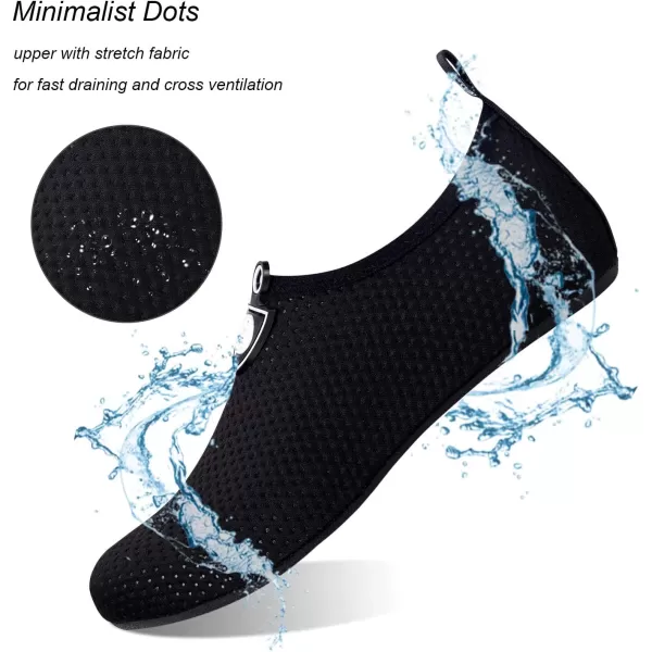 WateLves Water Shoes for Womens Mens Barefoot Quick-Dry Aqua Socks for Beach Swim Surf Yoga Exercise New Translucent Color Soles