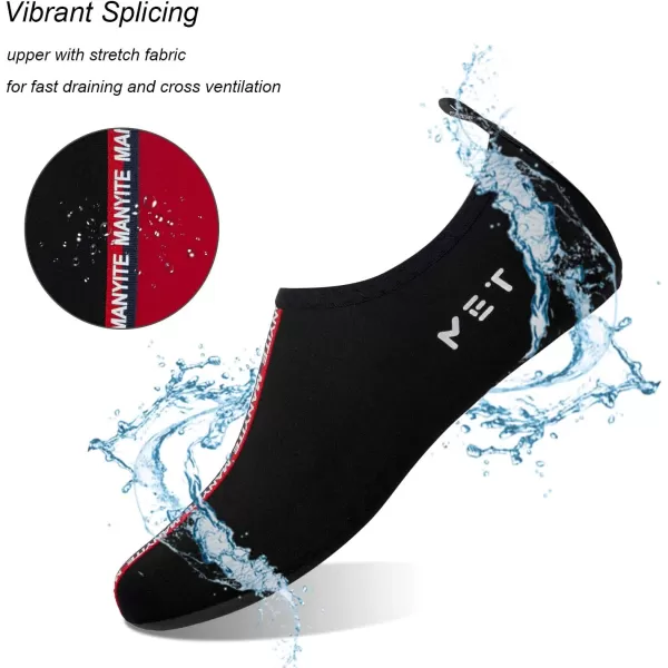 WateLves Water Shoes for Womens Mens Barefoot Quick-Dry Aqua Socks for Beach Swim Surf Yoga Exercise New Translucent Color Soles