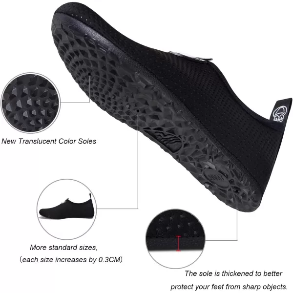 WateLves Water Shoes for Womens Mens Barefoot Quick-Dry Aqua Socks for Beach Swim Surf Yoga Exercise New Translucent Color Soles