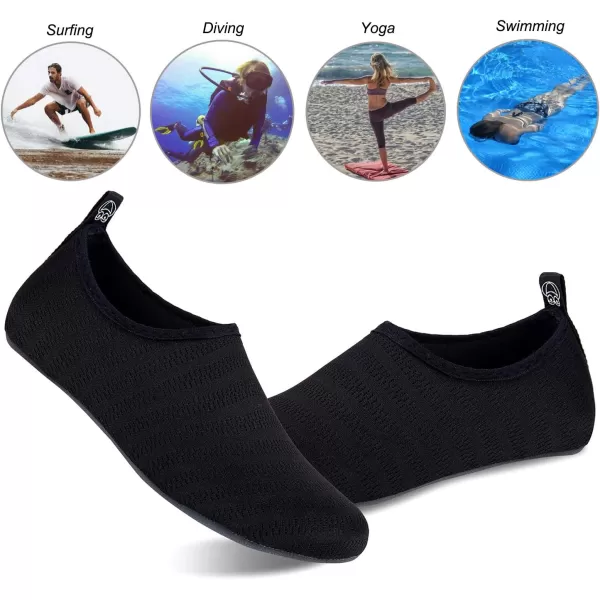 WateLves Water Shoes for Womens Mens Barefoot Quick-Dry Aqua Socks for Beach Swim Surf Yoga Exercise New Translucent Color Soles