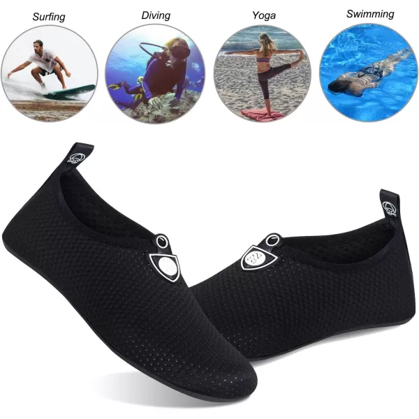 WateLves Water Shoes for Womens Mens Barefoot Quick-Dry Aqua Socks for Beach Swim Surf Yoga Exercise New Translucent Color Soles