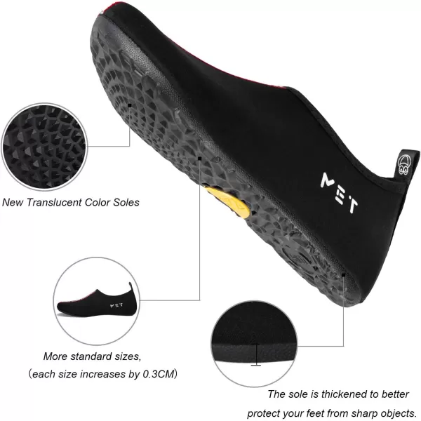 WateLves Water Shoes for Womens Mens Barefoot Quick-Dry Aqua Socks for Beach Swim Surf Yoga Exercise New Translucent Color Soles