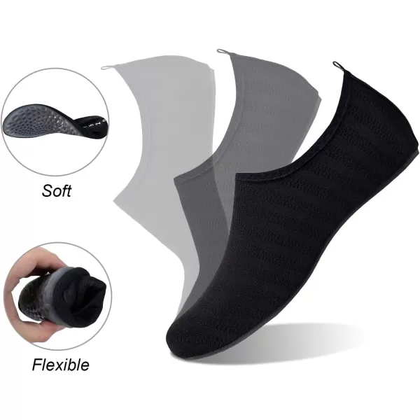 WateLves Water Shoes for Womens Mens Barefoot Quick-Dry Aqua Socks for Beach Swim Surf Yoga Exercise New Translucent Color Soles