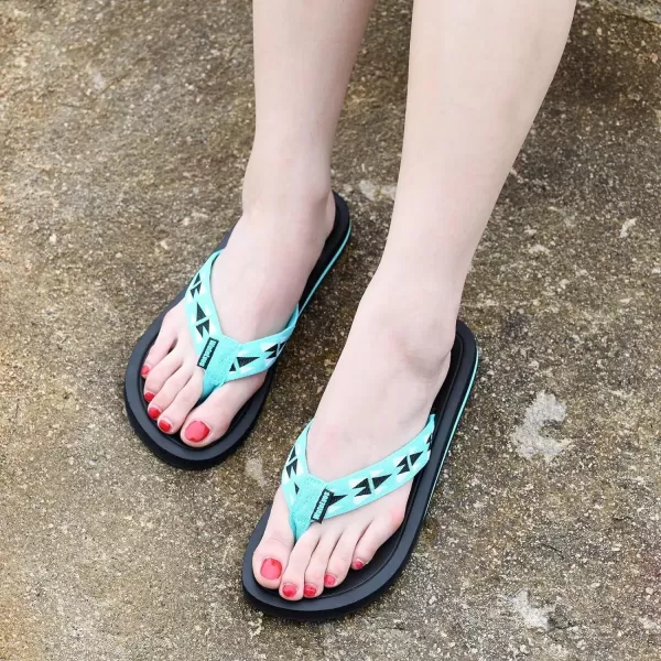 WateLves Womens-Flip-Flops-Thong-Sandals-Beach-Shoes Light and Comfortable for Vacation Walking-Bathroom-Pool