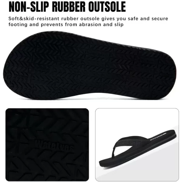 WateLves Womens-Flip-Flops-Thong-Sandals-Beach-Shoes Light and Comfortable for Vacation Walking-Bathroom-Pool