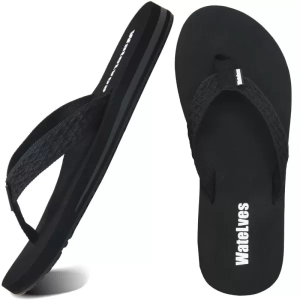 WateLves Womens-Flip-Flops-Thong-Sandals-Beach-Shoes Light and Comfortable for Vacation Walking-Bathroom-Pool