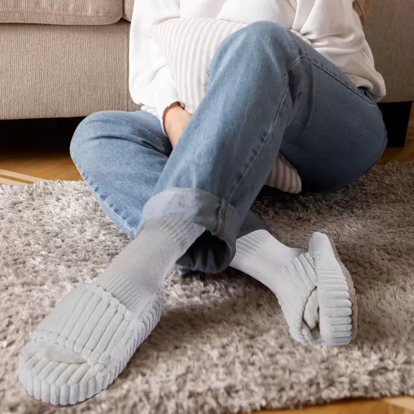 imageWateLves Cute Bow Slippers for Women Memory Foam Corduroy Open Toe Slide Slippers Ladies Cross Band House Shoes for Indoor OutdoorWhite
