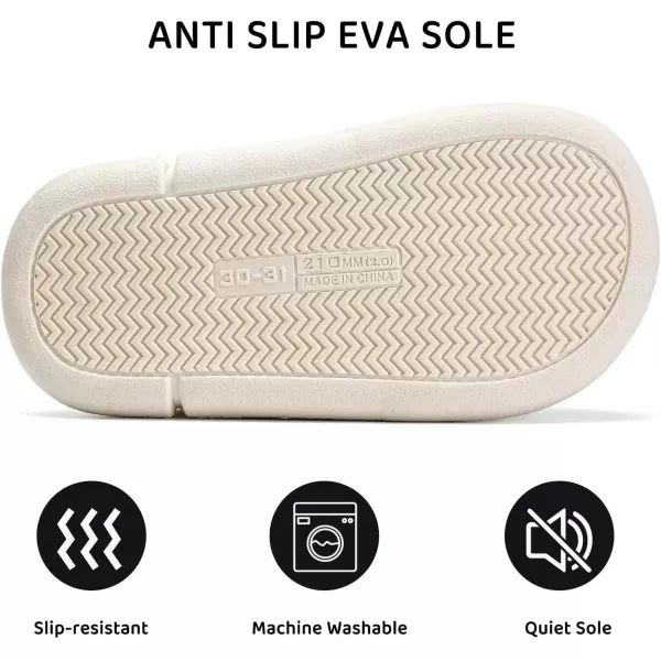 imageWateLves Womens Pillow Warm Memory Foam Slippers Comfortable Cute House Shoes Lightweight Fuzzy Christmas SlippersBlack White Chessboard