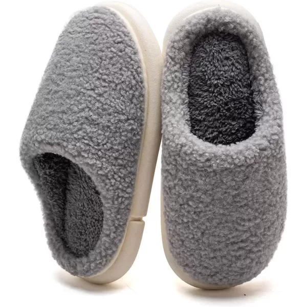 imageWateLves Womens Pillow Warm Memory Foam Slippers Comfortable Cute House Shoes Lightweight Fuzzy Christmas SlippersCustomizationclassic Grey