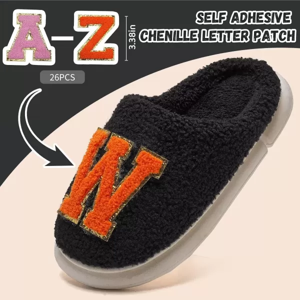 imageWateLves Womens Pillow Warm Memory Foam Slippers Comfortable Cute House Shoes Lightweight Fuzzy Christmas SlippersCustomizationhalloween Black