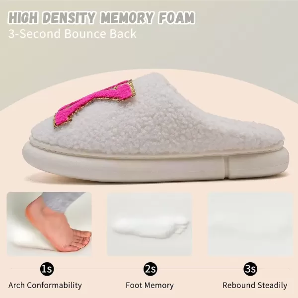 imageWateLves Womens Pillow Warm Memory Foam Slippers Comfortable Cute House Shoes Lightweight Fuzzy Christmas SlippersCustomizationsnow White