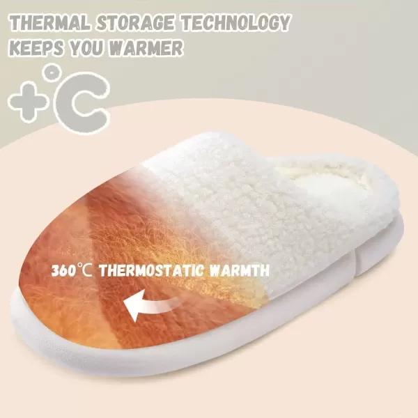 imageWateLves Womens Pillow Warm Memory Foam Slippers Comfortable Cute House Shoes Lightweight Fuzzy Christmas SlippersCustomizationsnow White