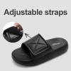 imageCloud Slides for Women and Men Pillow Slippers Adjustable Strap NonSlip Comfort Sandals for Bathroom Shower