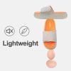 imageCloud Slides for Women and Men Pillow Slippers Adjustable Strap NonSlip Comfort Sandals for Bathroom ShowerGreyOrange4344