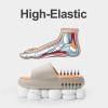 imageCloud Slides for Women and Men Pillow Slippers Adjustable Strap NonSlip Comfort Sandals for Bathroom ShowerGreyOrange4344