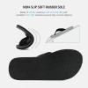 imageWateLves MensFlipFlopsThongSandalswithArchSupport LightweightWaterShoes OpenToe Comfort SummerBeachSlippers for PoolShowersDorms IndoorOutdoorLz301Black