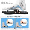 imageWateLves MensFlipFlopsThongSandalswithArchSupport LightweightWaterShoes OpenToe Comfort SummerBeachSlippers for PoolShowersDorms IndoorOutdoorLz301Black