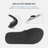 imageWateLves MensFlipFlopsThongSandalswithArchSupport LightweightWaterShoes OpenToe Comfort SummerBeachSlippers for PoolShowersDorms IndoorOutdoorLz304Charcoal Gray